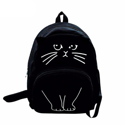 Lovely Cat Printing Backpack