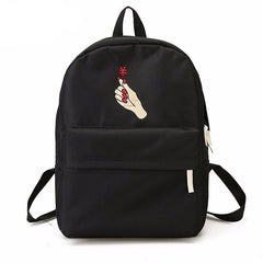 Embroidery Heart Couple Backpacks