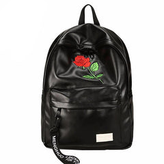 Rose Embroidery Couple Backpack