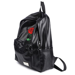 Rose Embroidery Couple Backpack