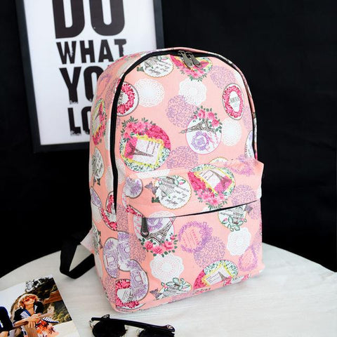 Fashion Canvas Women Backpack